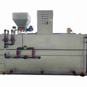 screw press dewatering polymer dosing system